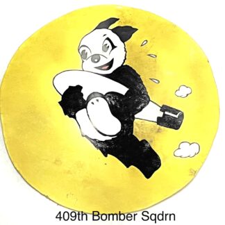US WW2 409th Bomb Squadron Leather A2 Patch