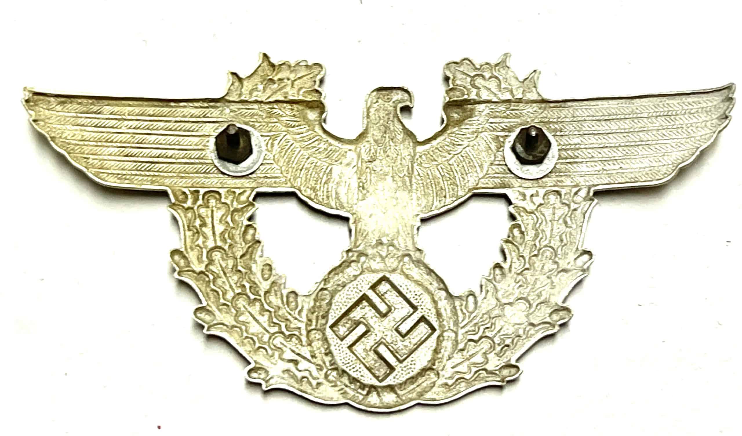 WW2 German Police Shako Helmet Badge - Image 2