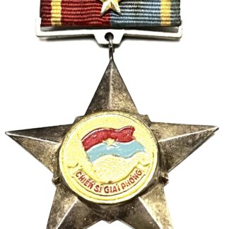 Viet Cong Solider of Liberation Medal with Ribbon Bar