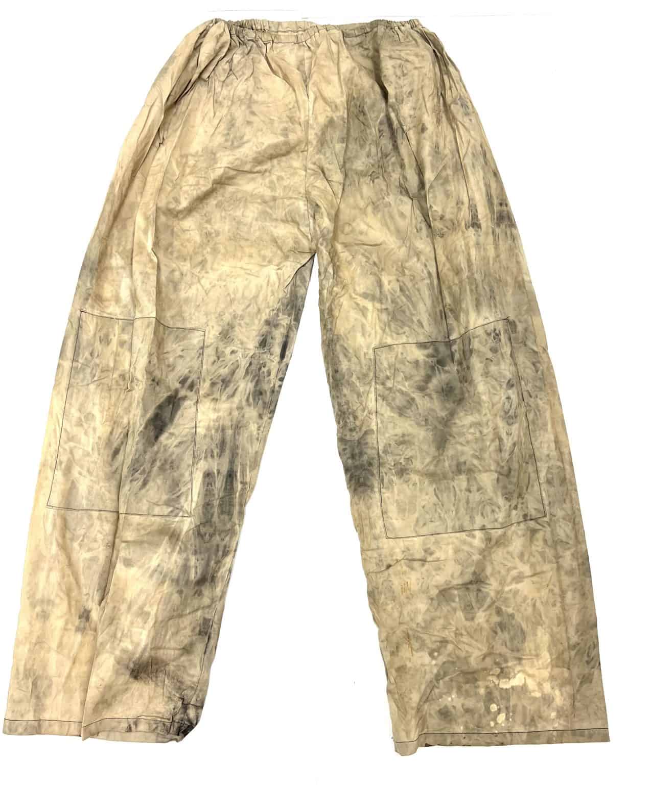 Viet Cong Khaki Pajama Pants Camouflaged with Reinforced Knees Enemy Militaria