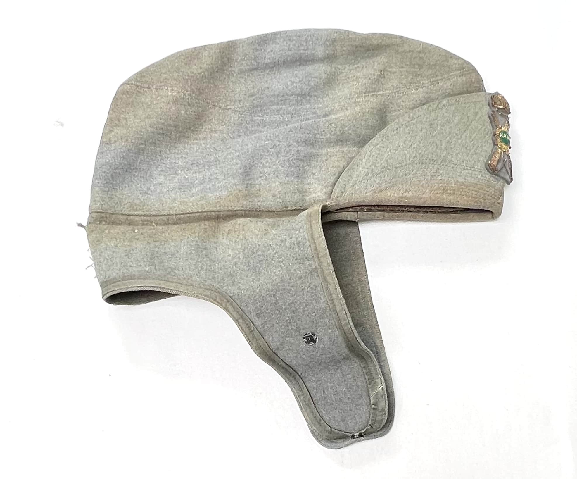 WW2 Italian Facist Army Infantry Officer Wool Bustina Overseas Cap