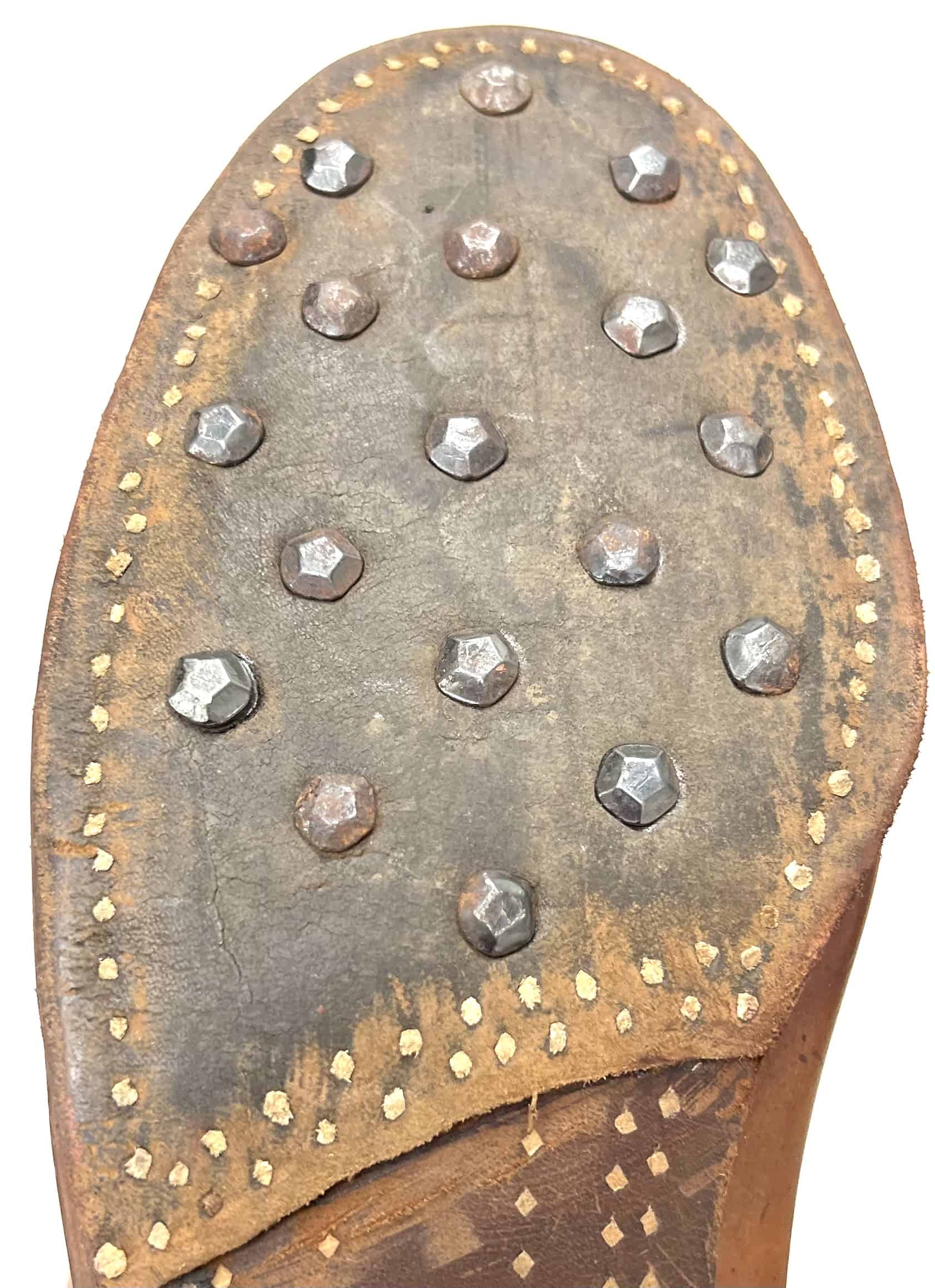 WW2 German Combat Shoes Brown Size 44 RBN Marked Excellent - Image 11