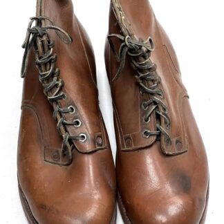 WW2 German Combat Shoes Brown Size 44 RBN Marked Excellent