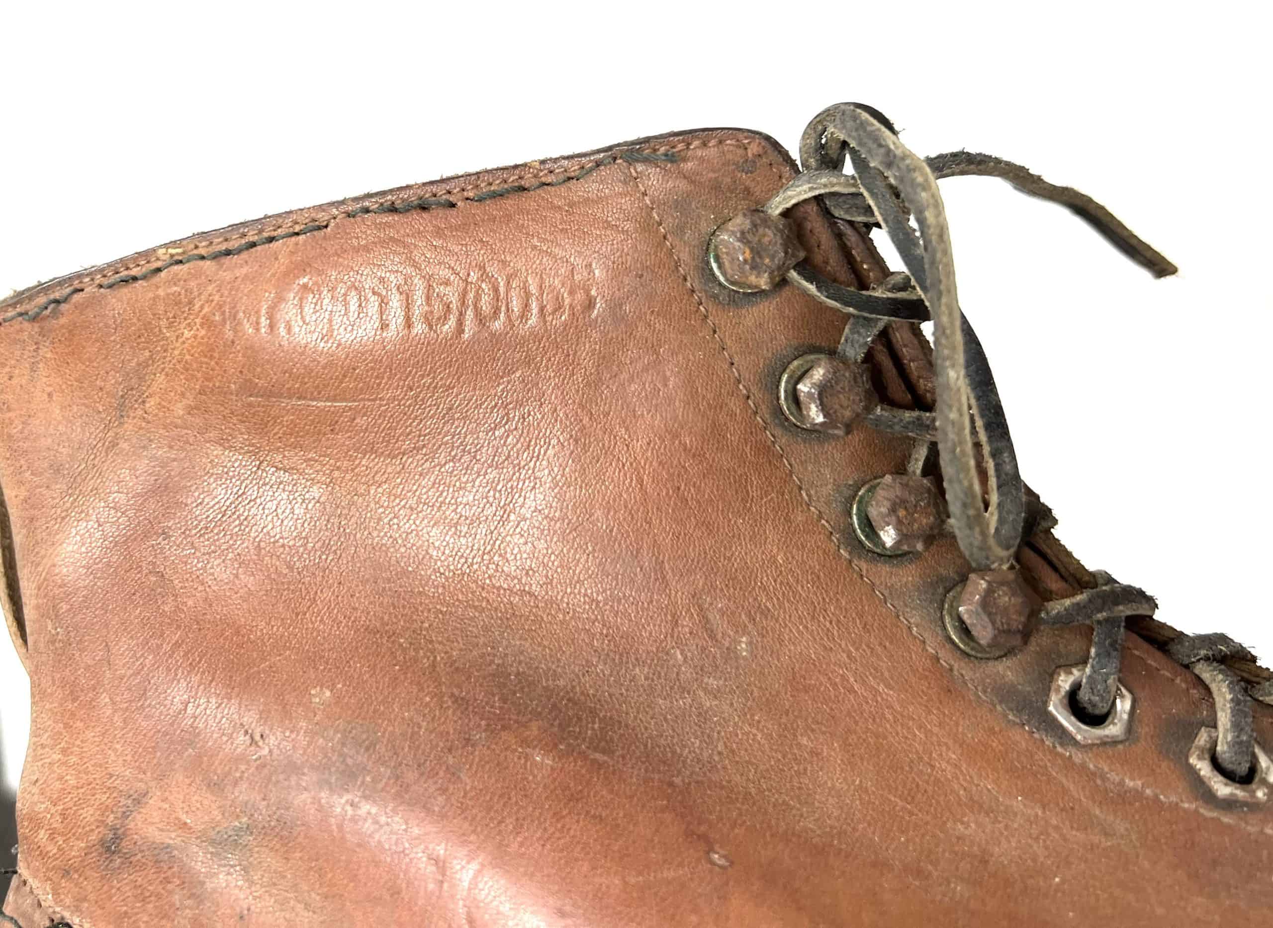 WW2 German Combat Shoes Brown Size 44 RBN Marked Excellent - Image 9