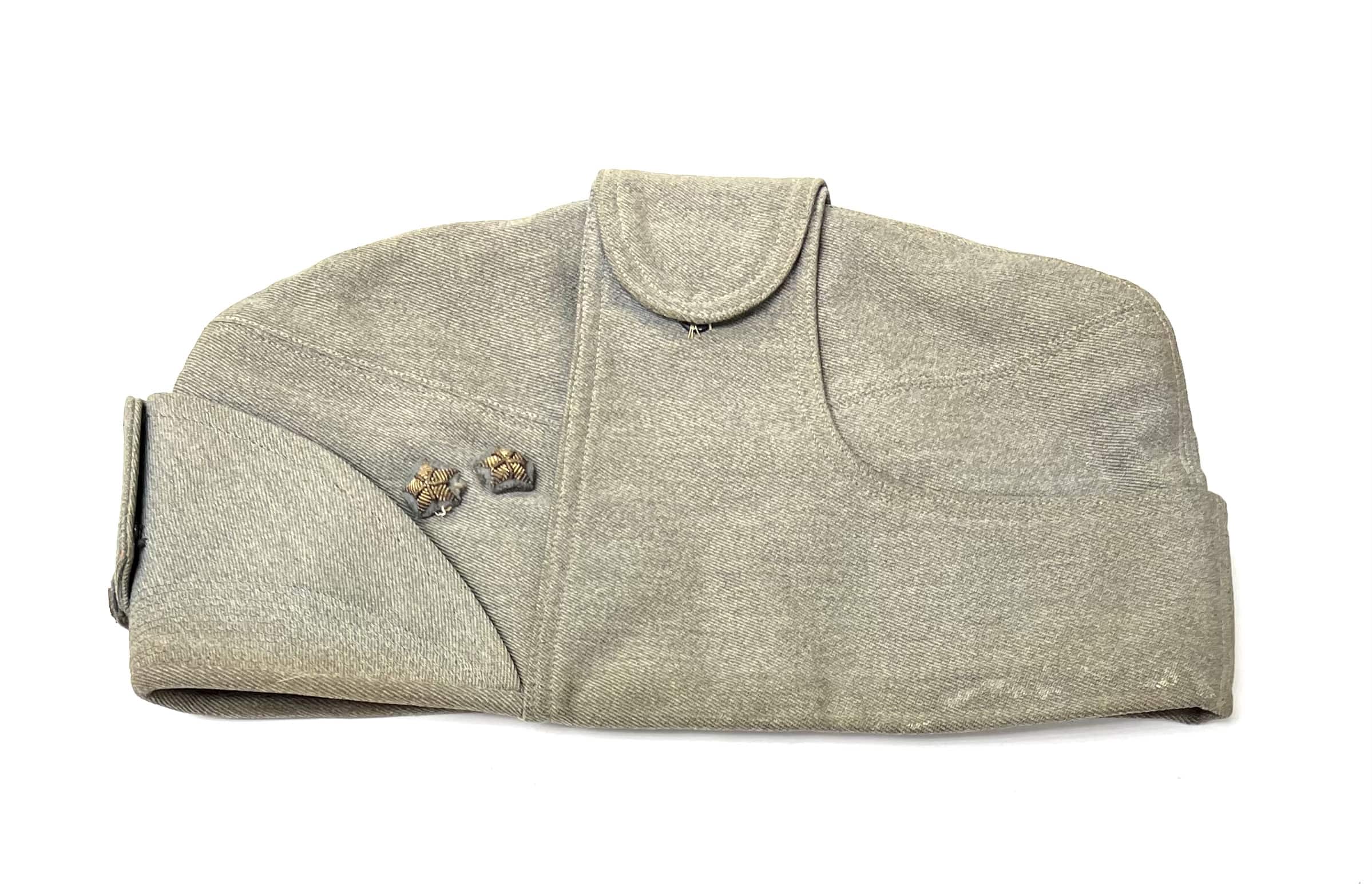 WW2 Italian Facist Army Infantry Officer Wool Bustina Overseas Cap