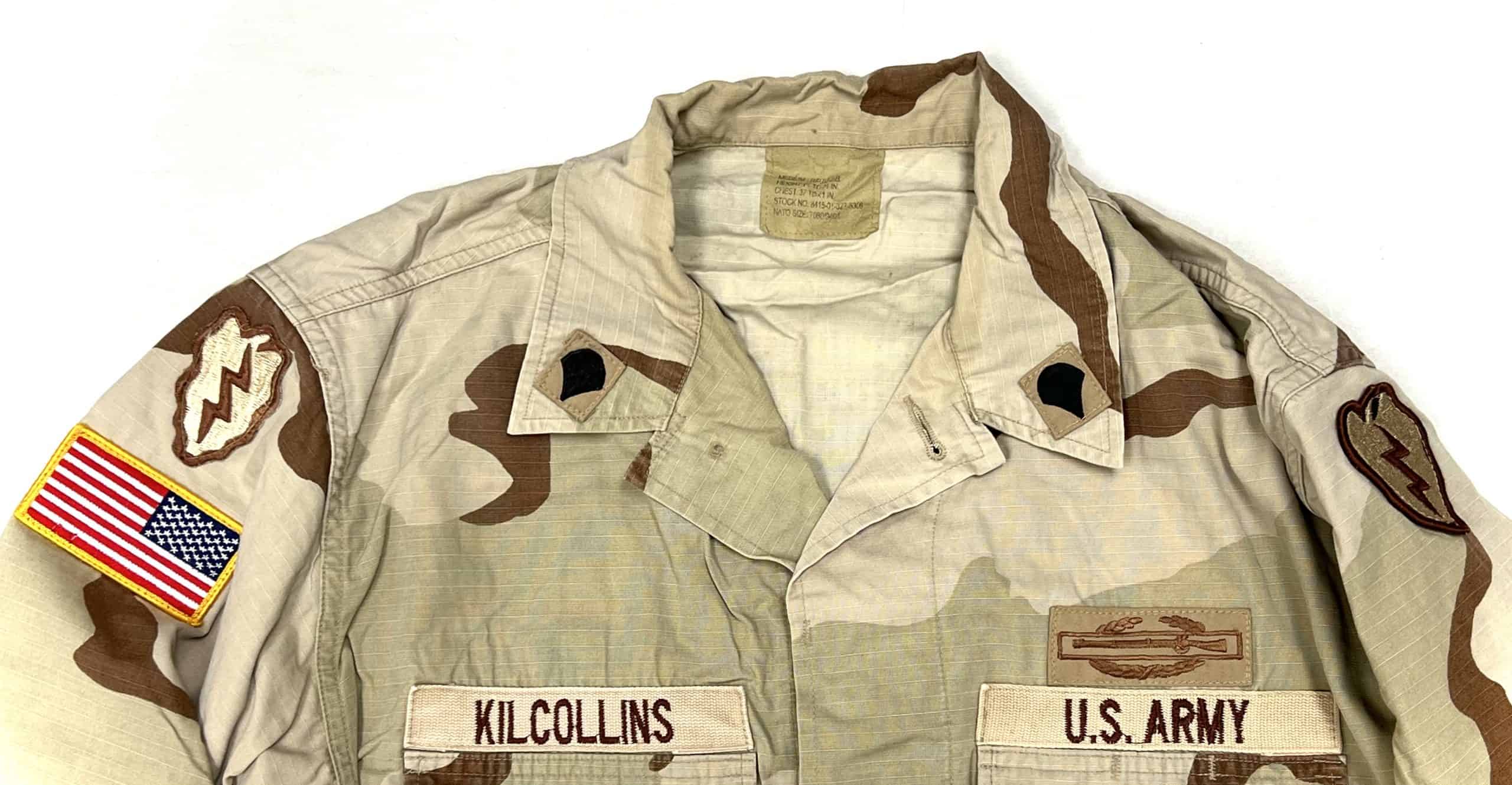US Army DCU Double Theater Patched Jacket to SPEC KILCOLLINS 25th Infantry Div CIB - Image 3