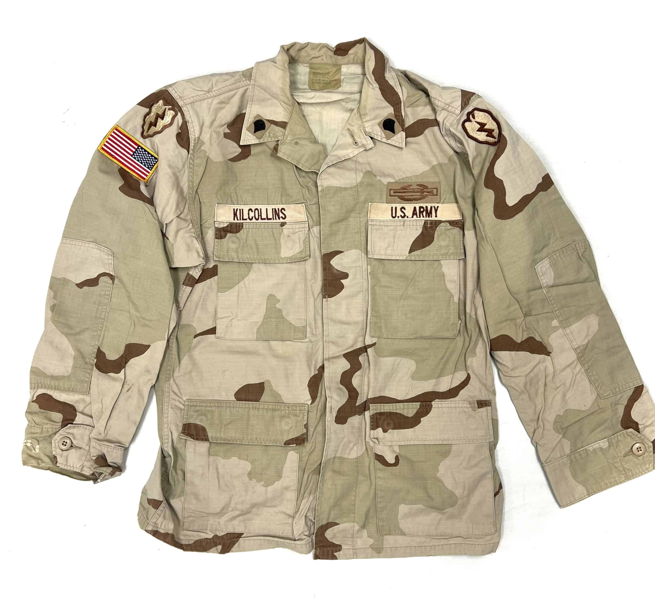 US Army DCU Double Theater Patched Jacket to SPEC KILCOLLINS 25th Infantry Div CIB