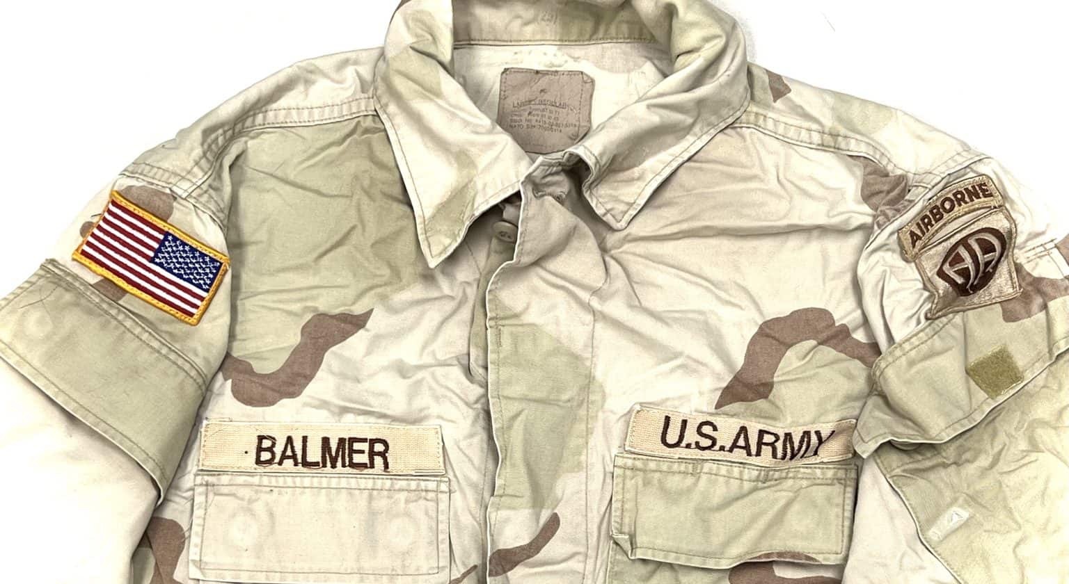 US Army DCU Modified Raid Jacket Patched to BALMER 82nd Airborne ...