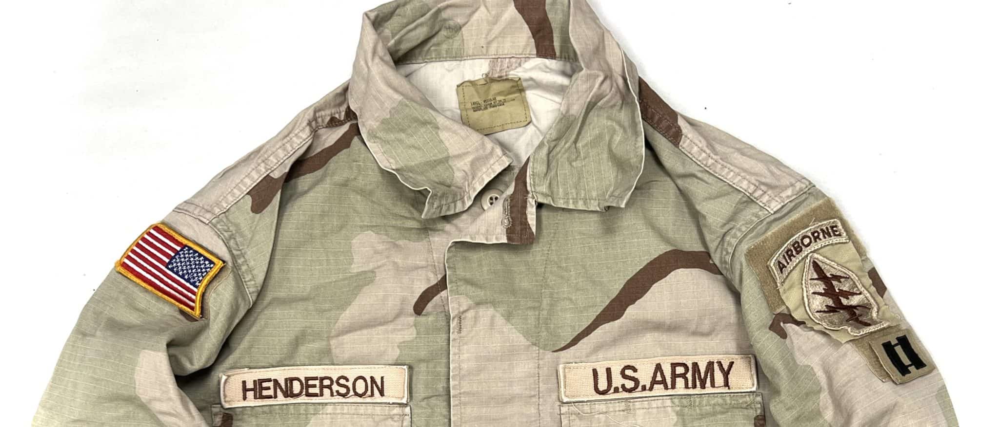 US Army Raid Modified DCU Jacket Patched to CPT HENDERSON Special ...