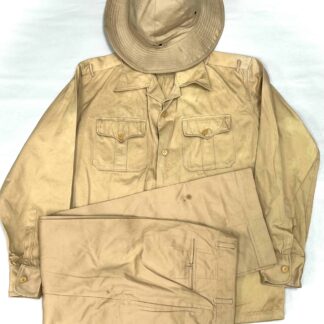 North Vietnamese Army Enlisted Khaki Uniform Set with Matching Boonie Hat