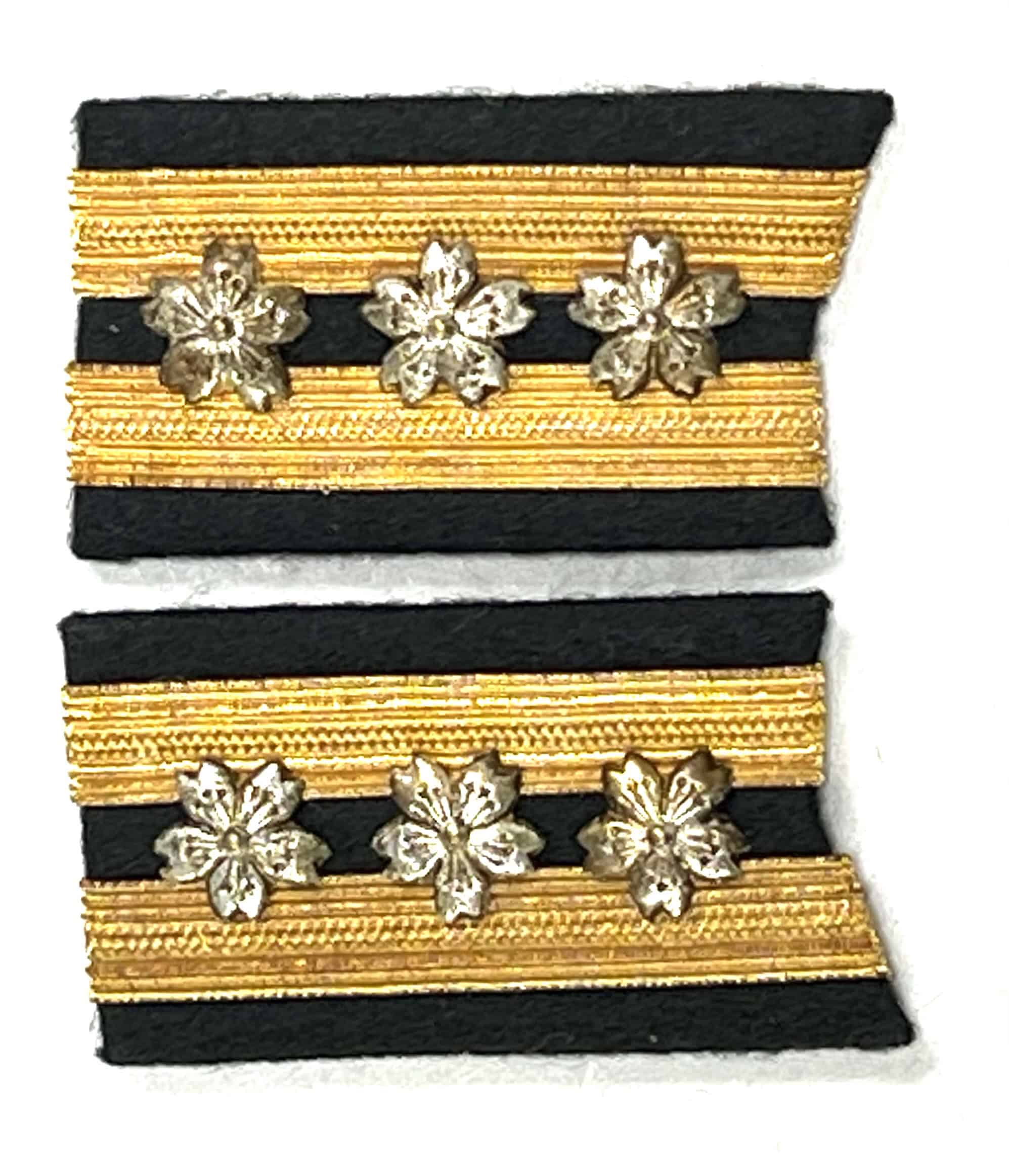 WW2 Japanese Navy Officer Collar Tabs - Captain