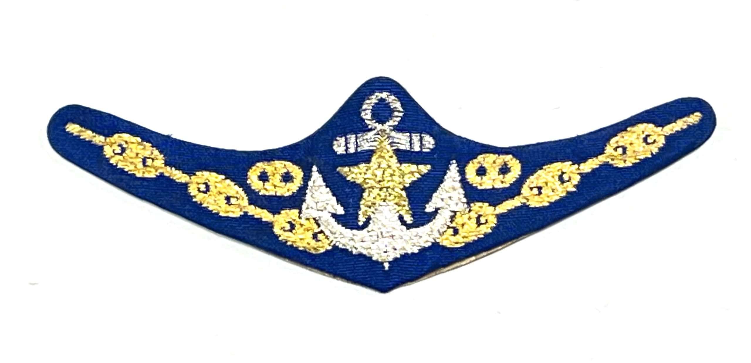 WW2 Japanese Army Sea Transport Wings Early Bullion with Anchor and Star
