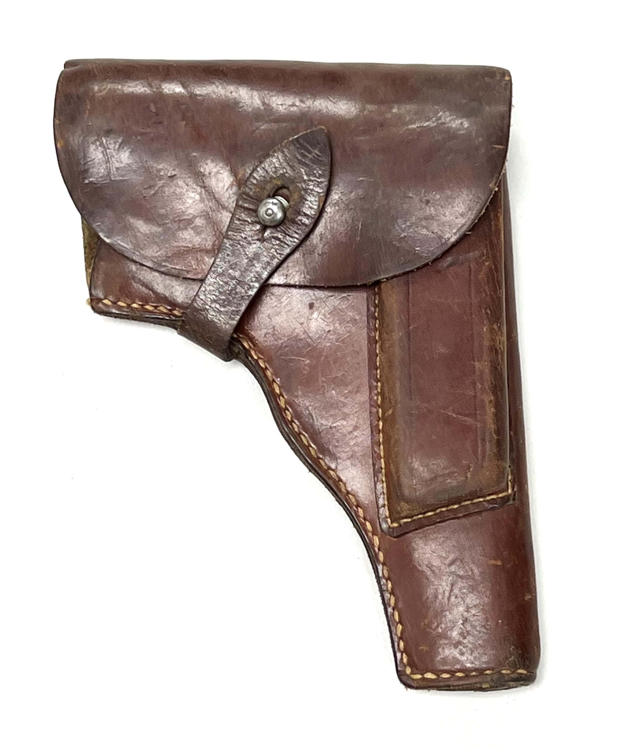WW2 German P35 Brown Holster - BNZ 1944 - Enemy Militaria