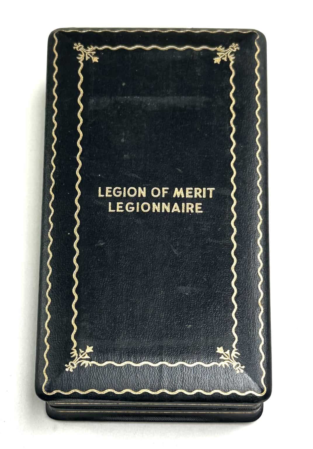 WW2 US Legion of Merit Legionnaire Coffin Box - Enemy Militaria