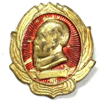 North Vietnamese Army Brass Ho Chi Minh Badge