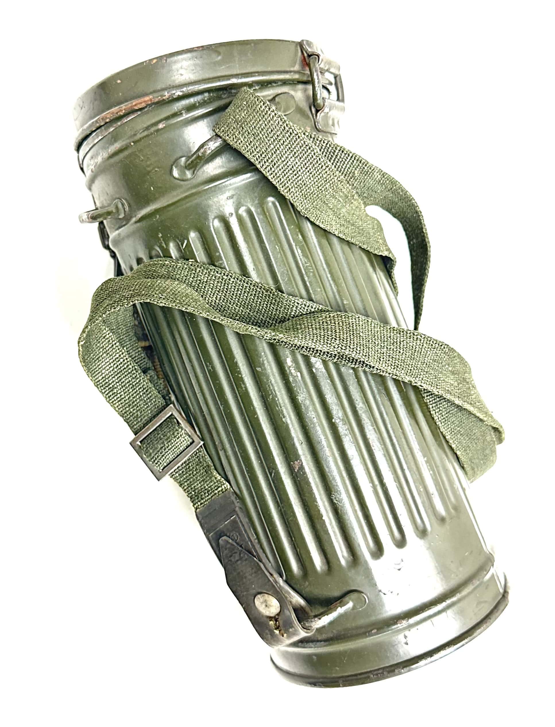 WW2 German Gas Mask with Canister & Straps