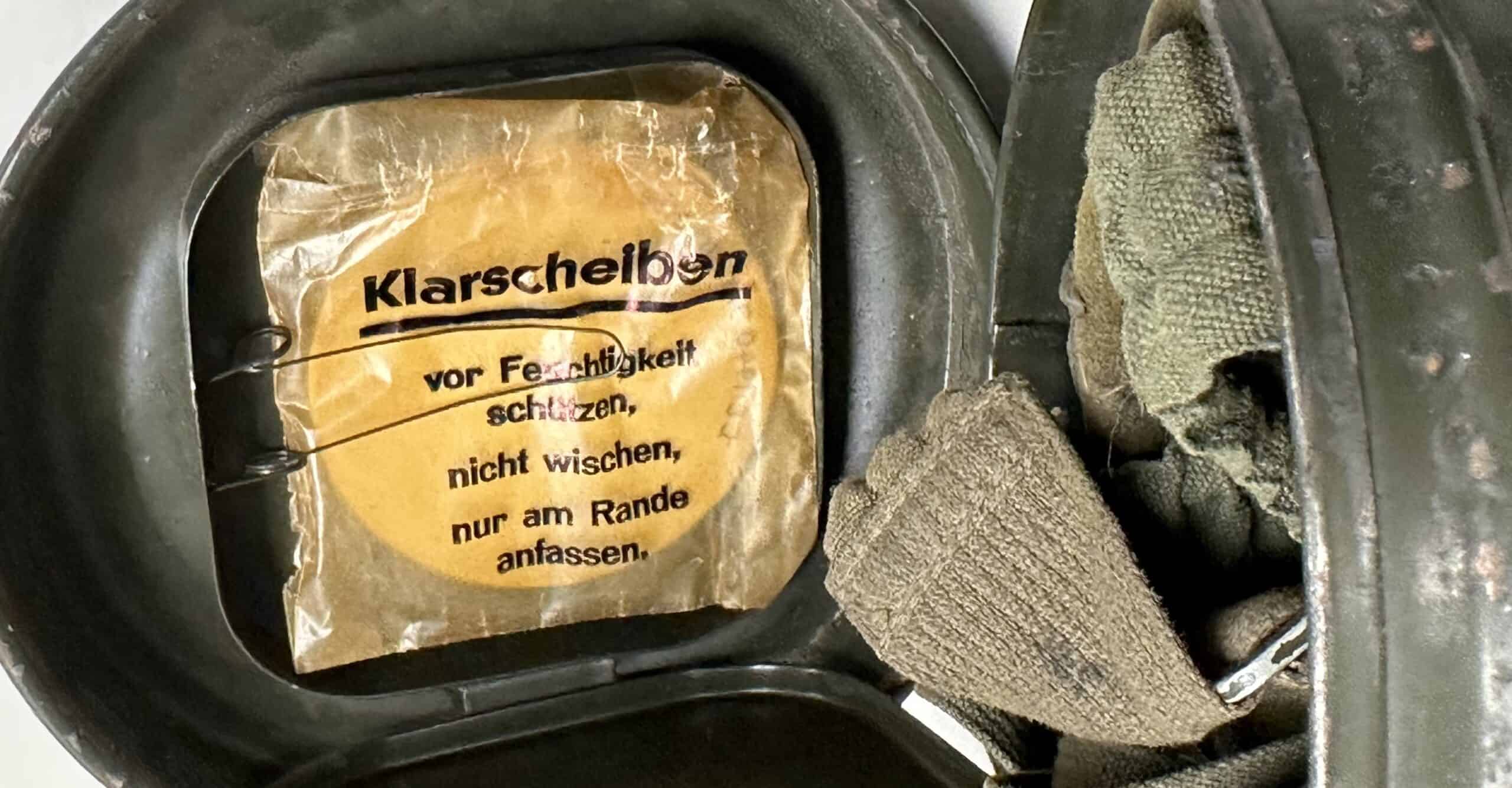 WW2 German Gas Mask with Canister & Straps - Image 4