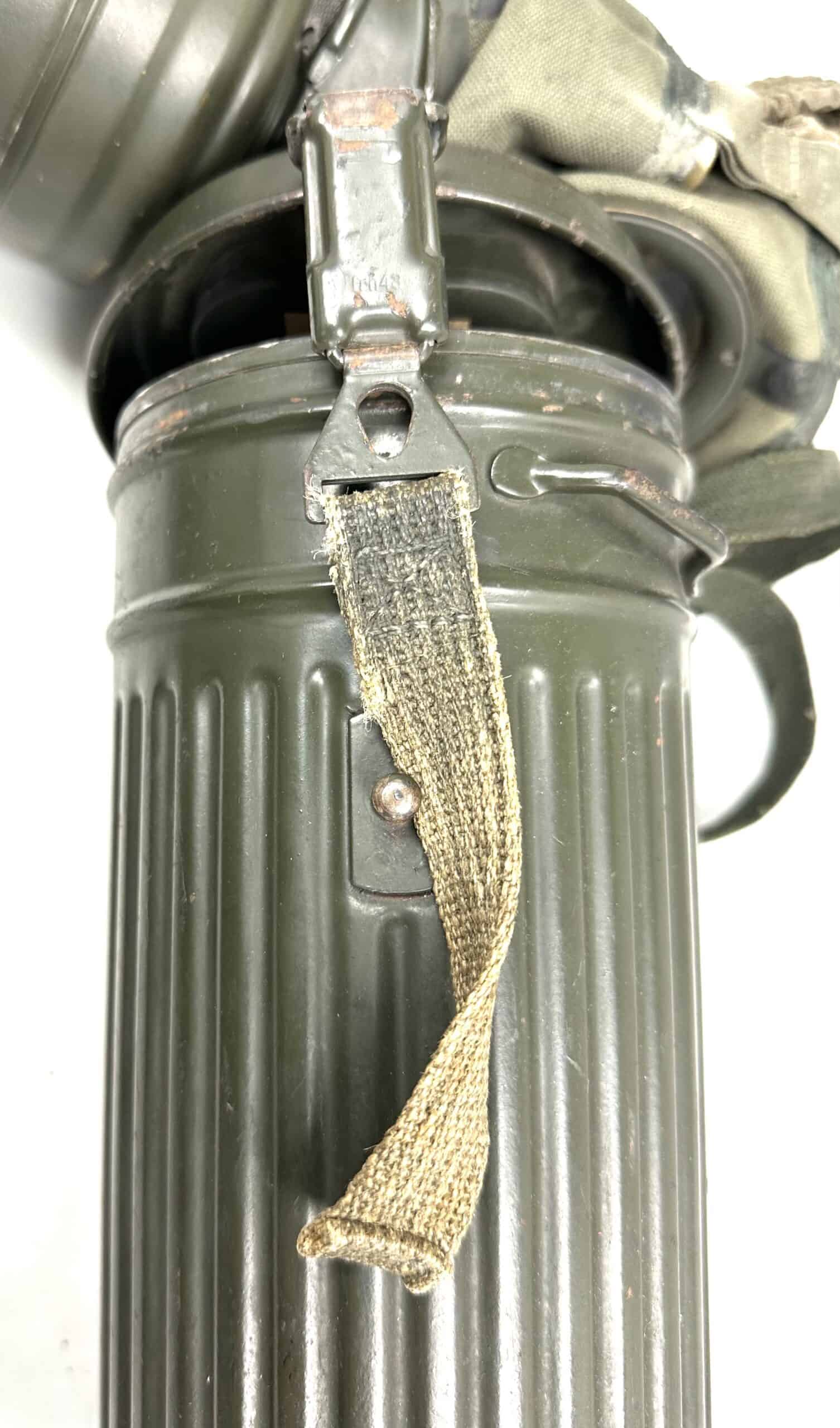 WW2 German Gas Mask with Canister & Straps - Image 7