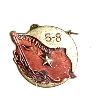 Viet Minh Dien Bien Phu Brass Campaign Badge 5-8