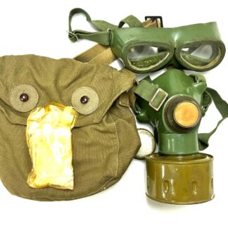 North Vietnamese Army Type 66 Gas Mask with Bag & Lens Cleaner Unissued