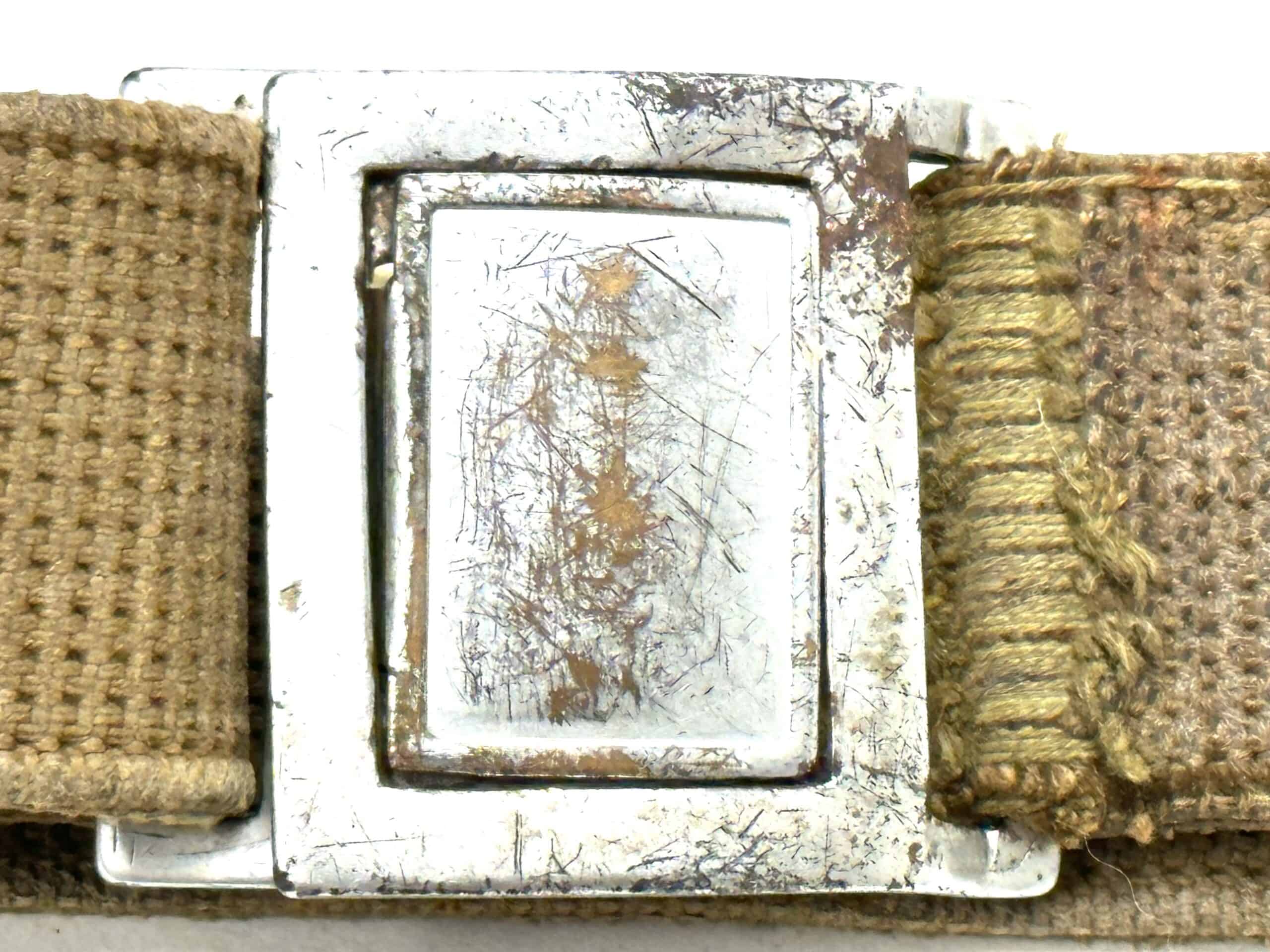 North Vietnamese Army Web Pistol Belt with Interlocking Buckle 1968
