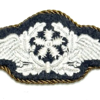 WW2 German Luftwaffe Master Flight Technician Insignia Gray Wool Embroidered