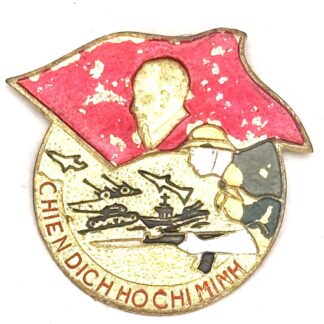 North Vietnamese Army Ho Chi Minh Campaign Pinback Insignia