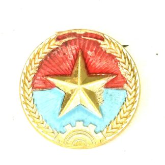 Viet Cong Pin-Back Cap Badge