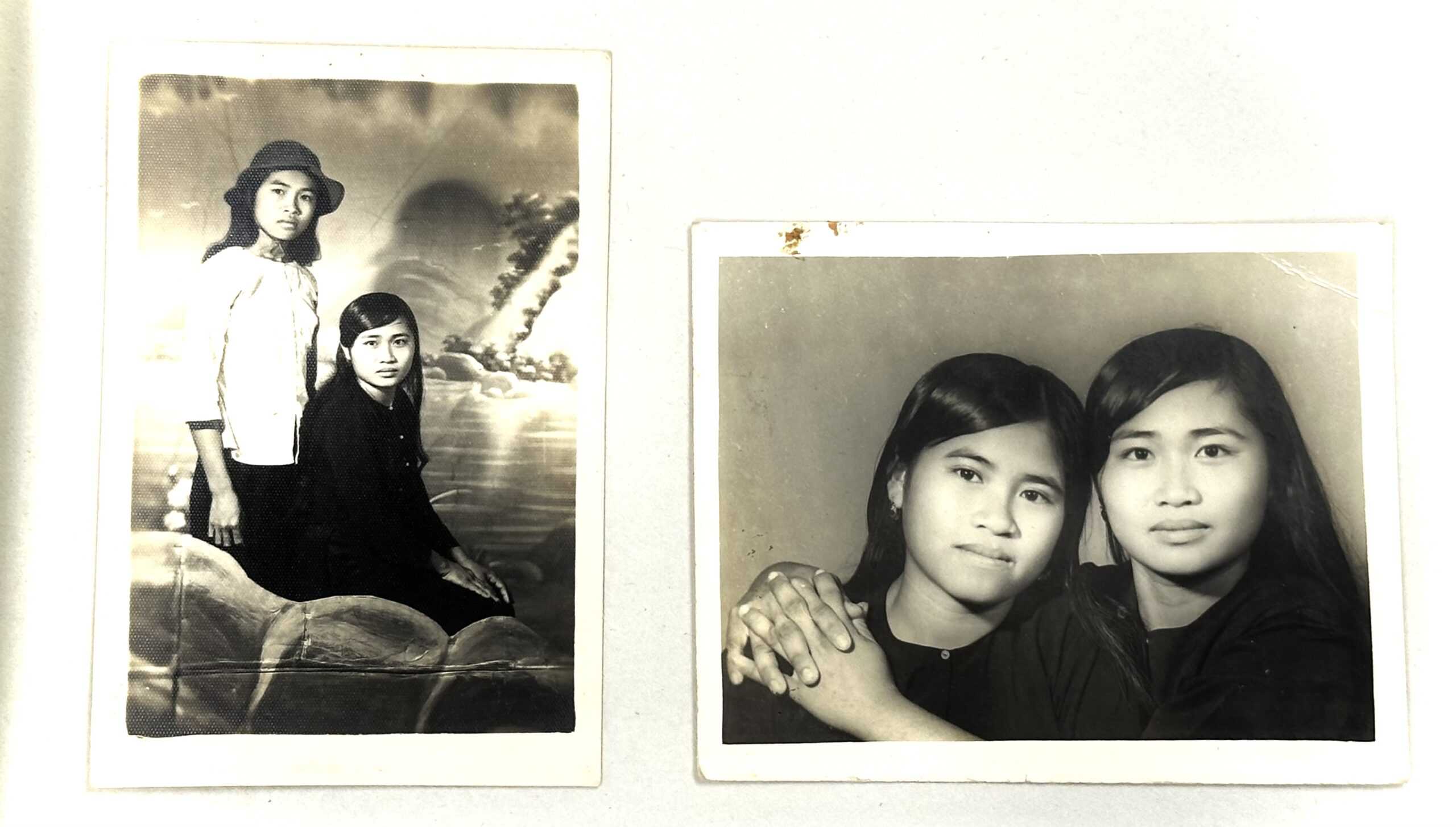Viet Cong photographs of two sisters lot of two
