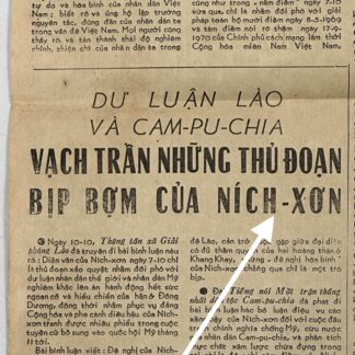 North Vietnamese Army Newspaper October 18, 1970 References Nixon