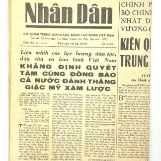 North Vietnamese Army Newspaper December 18, 1970