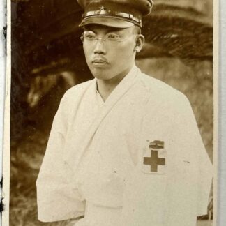 World War II Japanese photograph – army soldier in convalescent hospital