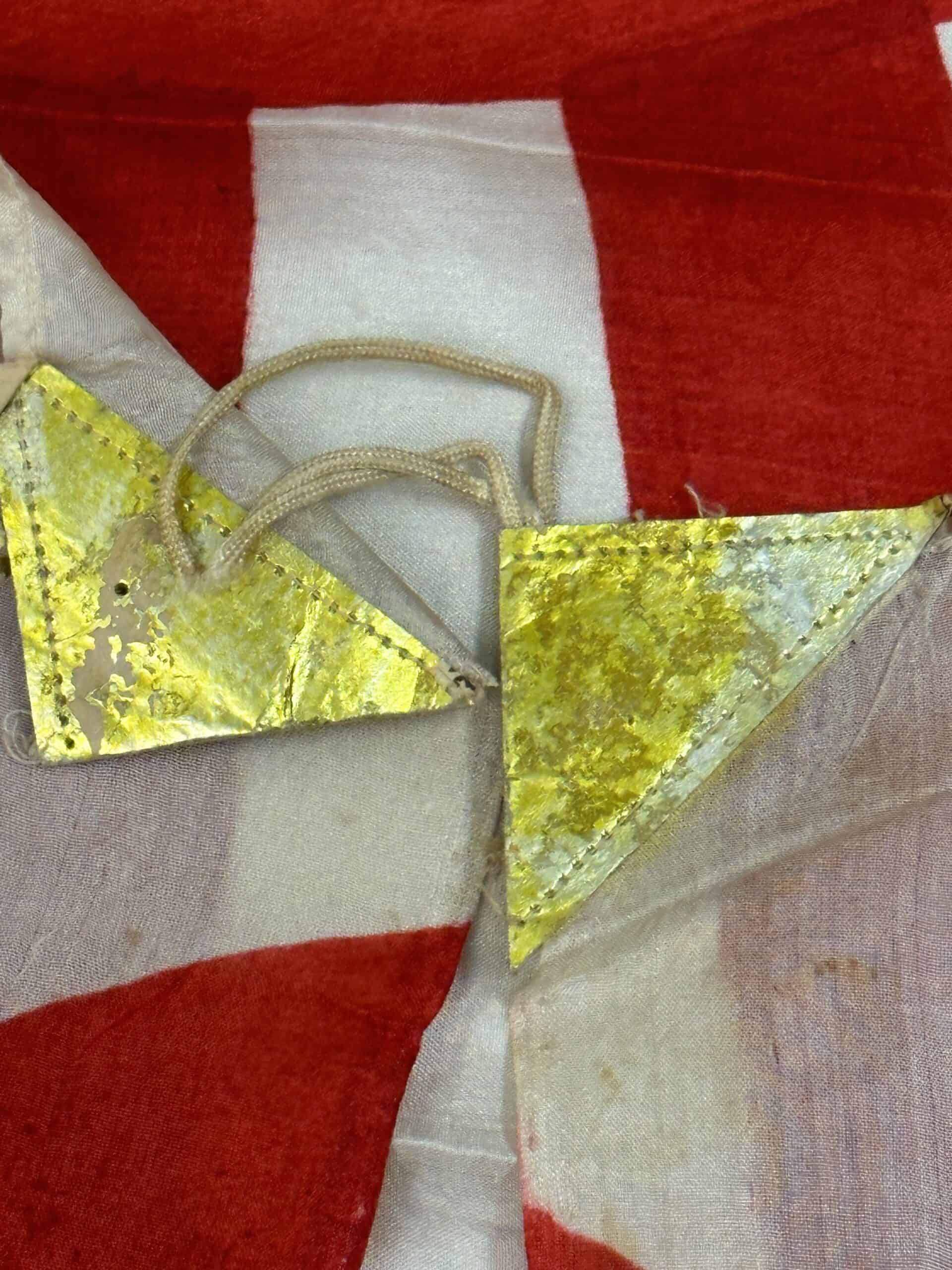 WW2 Japanese Silk Rising Sun Banzai Flag with Veteran Attribution - Image 4
