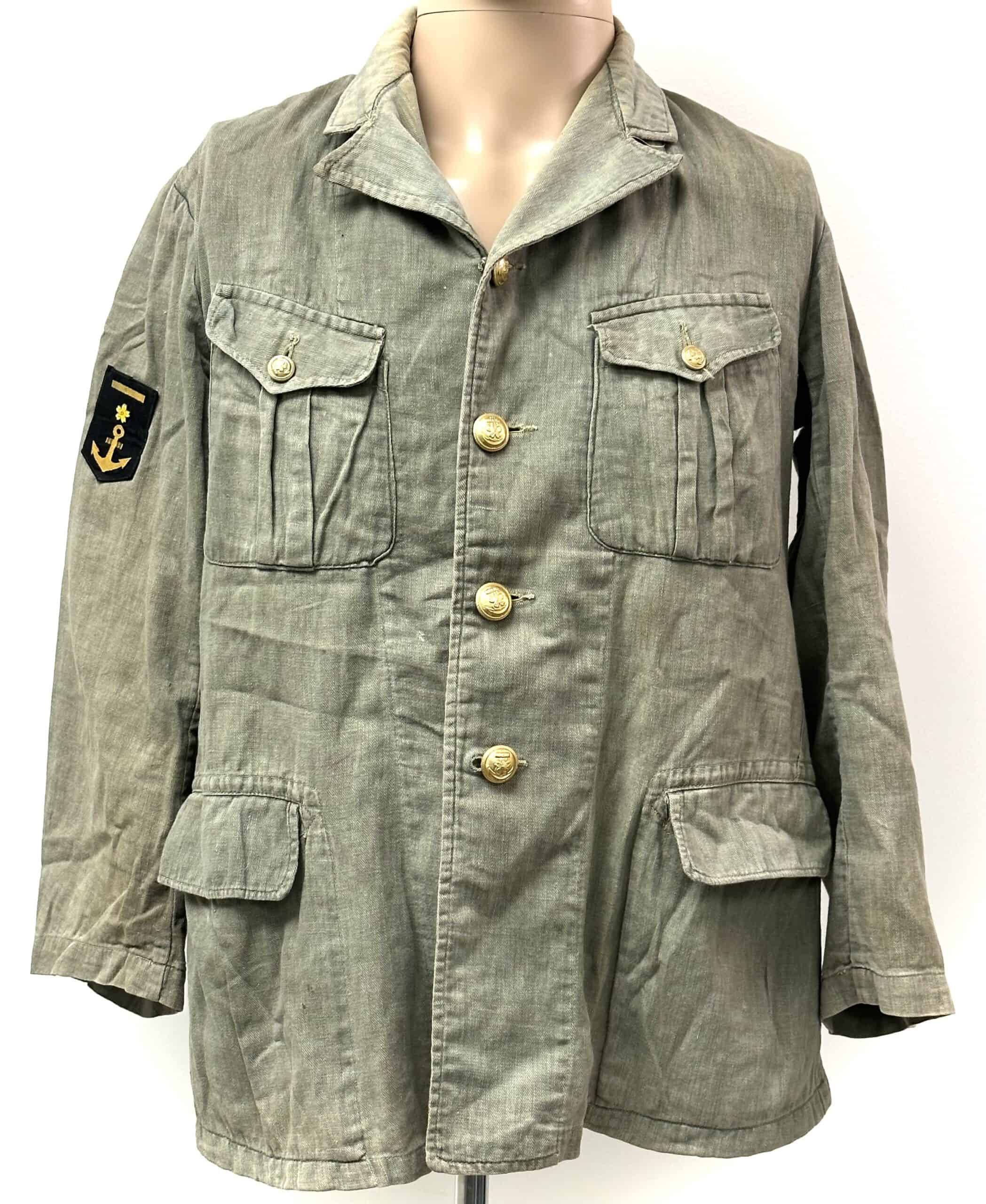 WW2 Japanese Naval Landing Force Tunic 1944 Named Seaman 3rd Class - Image 3