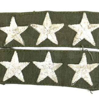 ARVN Major General Sew On Rank White on OD - Pair