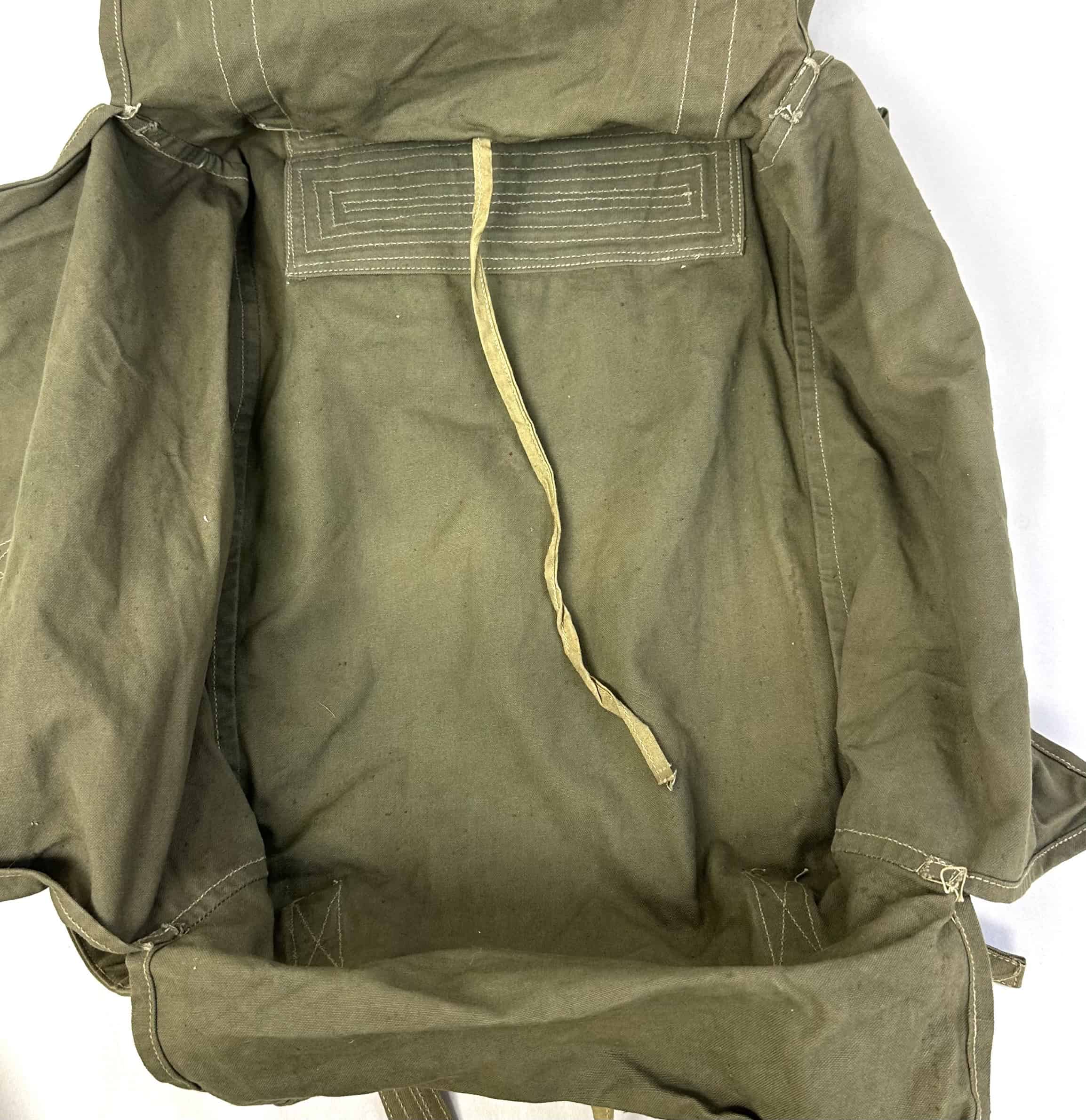 North Vietnamese Army Back Pack Olive Brown Named - Image 7