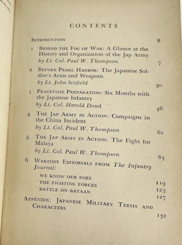 WW2 US Japanese Illustrated Intelligence Manual - How The Japanese Army ...