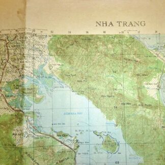 North Vietnamese Army Topographic Map 1:100,000 Nha Trang 1970