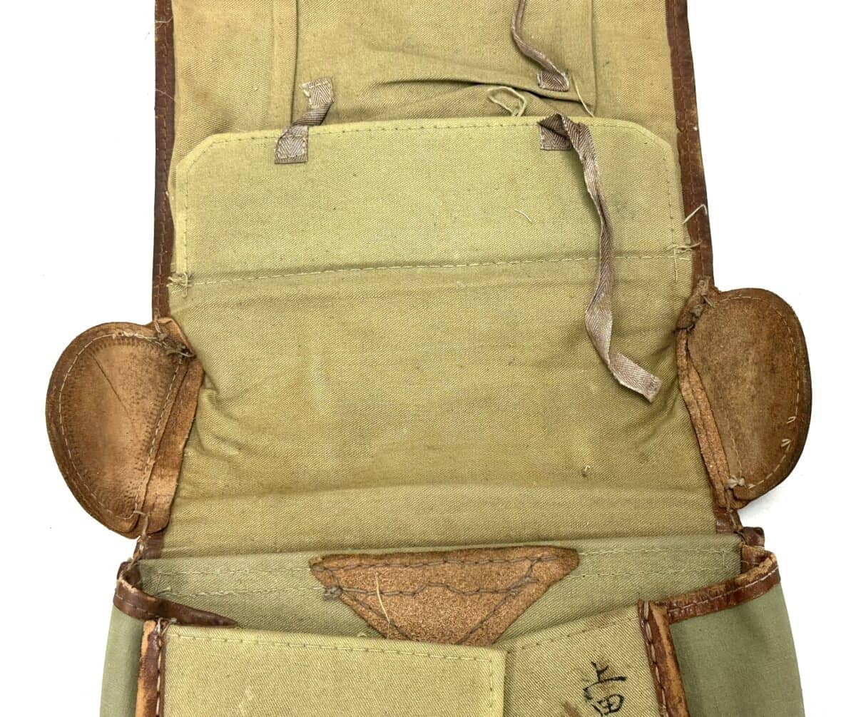 WW2 Japanese Army Officer’s Leather Backpack Named - Enemy Militaria