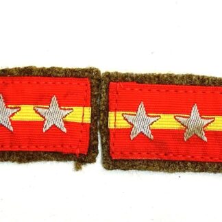 WW2 Japanese Sergeant Bevo Collar Tabs on Wool Pair