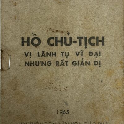 North Vietnamese Army 1965 Booklet on Ho Chi Minh