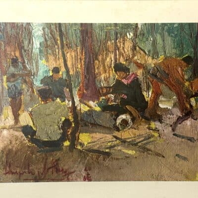 Viet Cong Propaganda Poster 1965 - Guerrillas in The Jungle