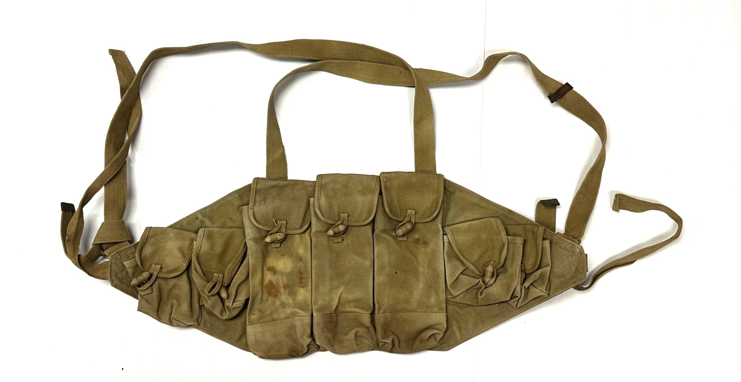 North Vietnamese Army Viet Cong AK47 1969 Chest Pouch Used & Faded