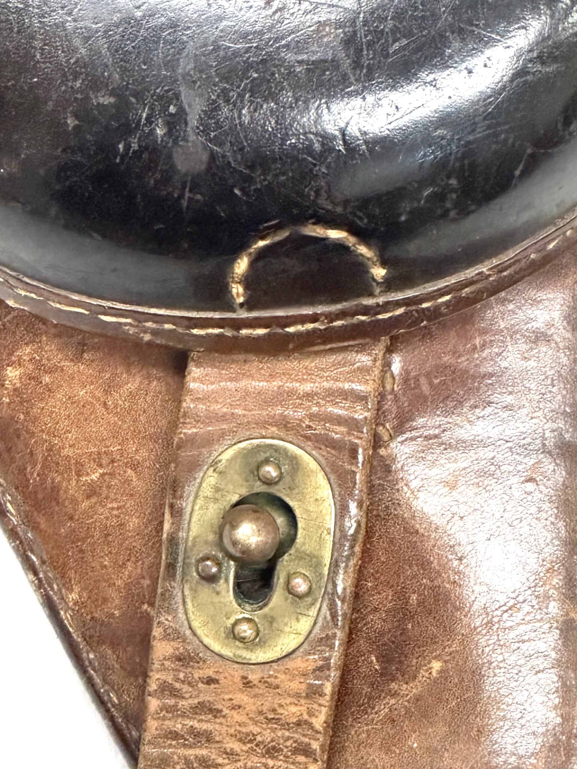 WW2 Japanese Leather Type 14 Nambu Pistol Holster with Strap - Image 3