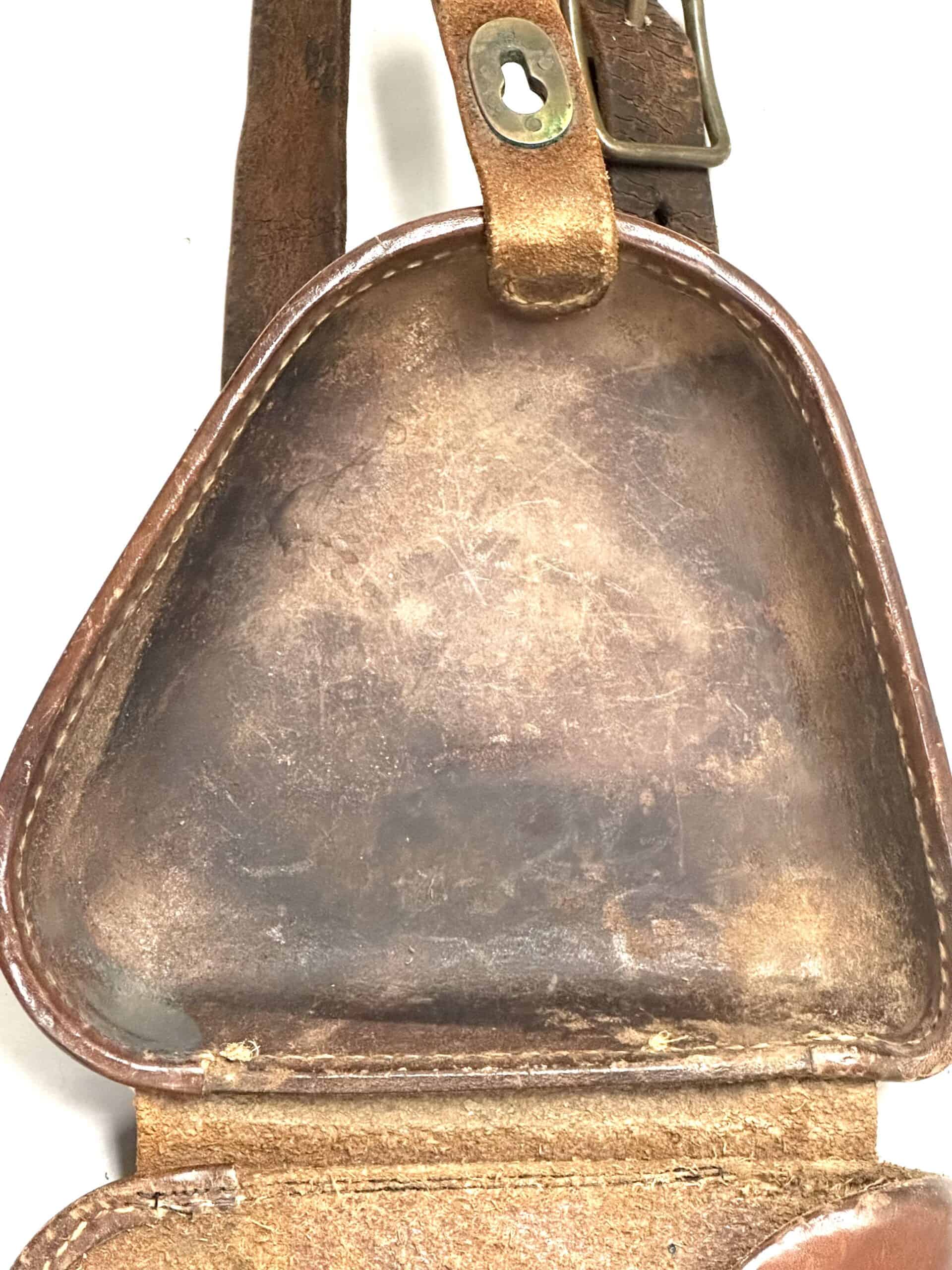 WW2 Japanese Leather Type 14 Nambu Pistol Holster with Strap - Image 7