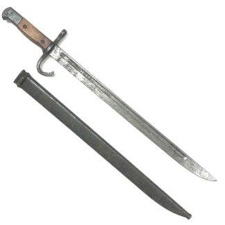 WW2 Japanese Type 30 Early Hook Guard Bayonet Jinsen