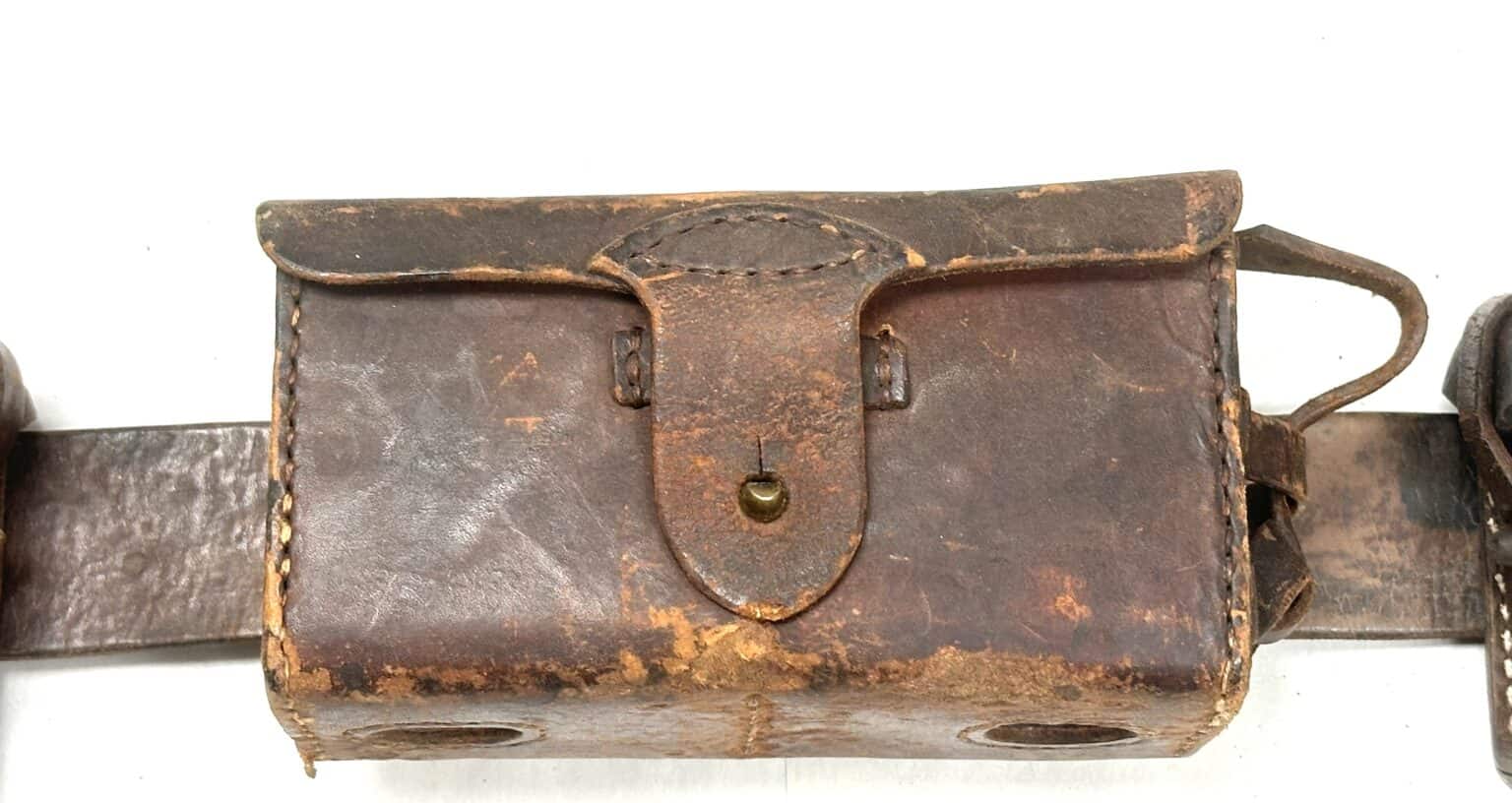 Military Ww2 Rig WW2 Japanese Navy Landing Force Belt Rig with Front and Rear Ammunition ...