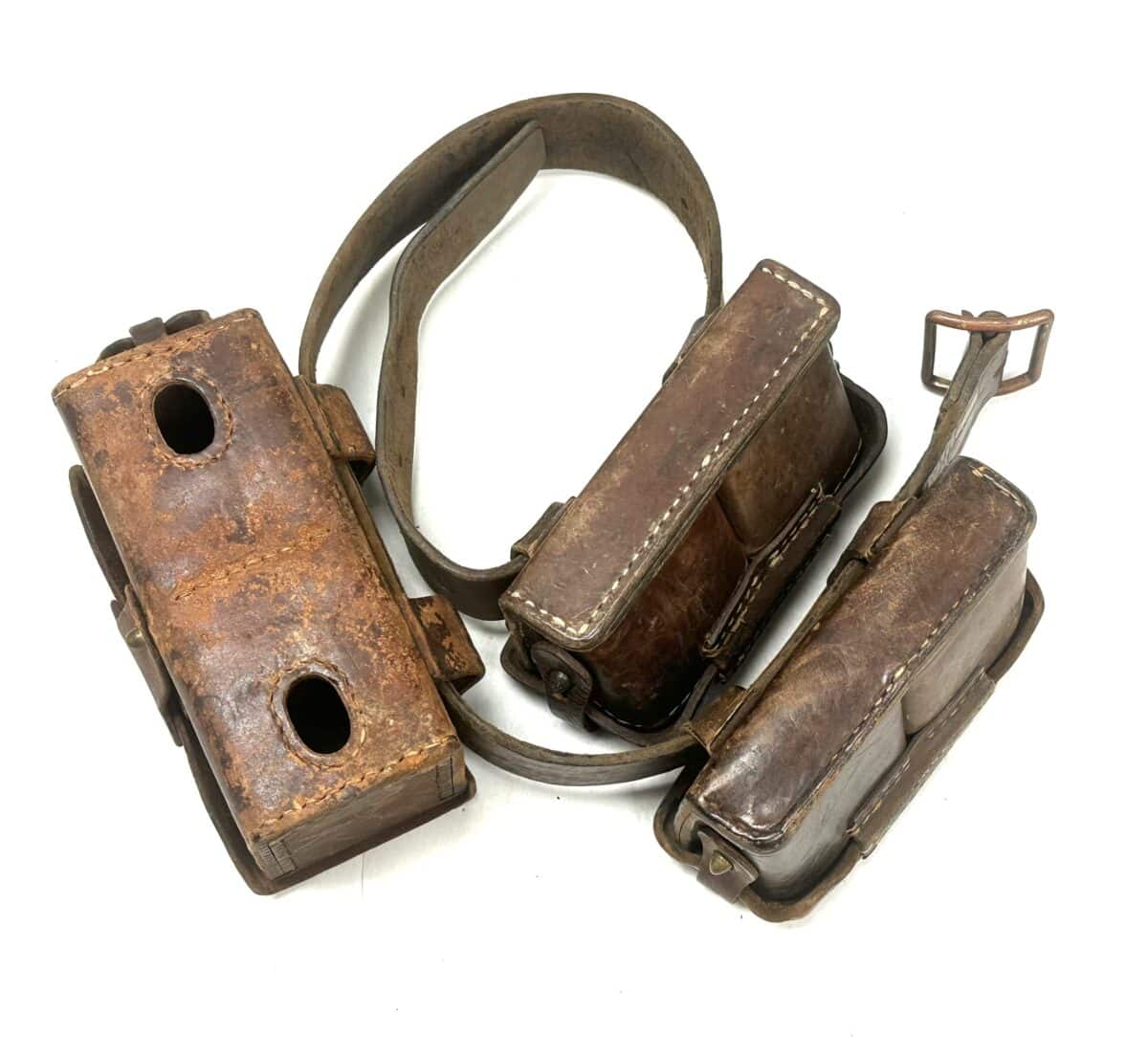 Military Ww2 Rig WW2 Japanese Navy Landing Force Belt Rig with Front and Rear Ammunition ...