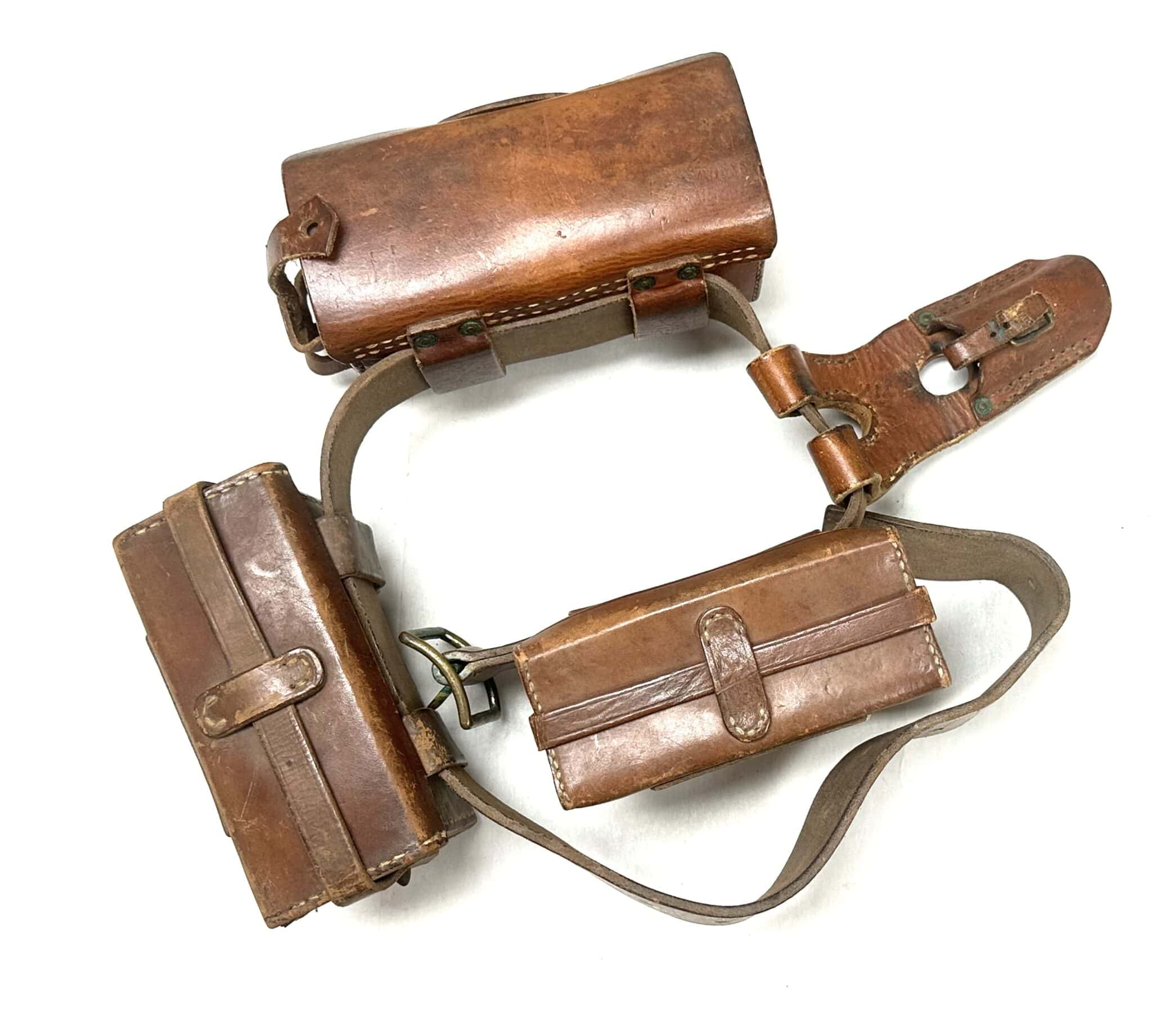 Military Ww2 Rig WW2 Japanese Arisaka Belt Rig with Ammunition Pouches & Bayonet Frog ...