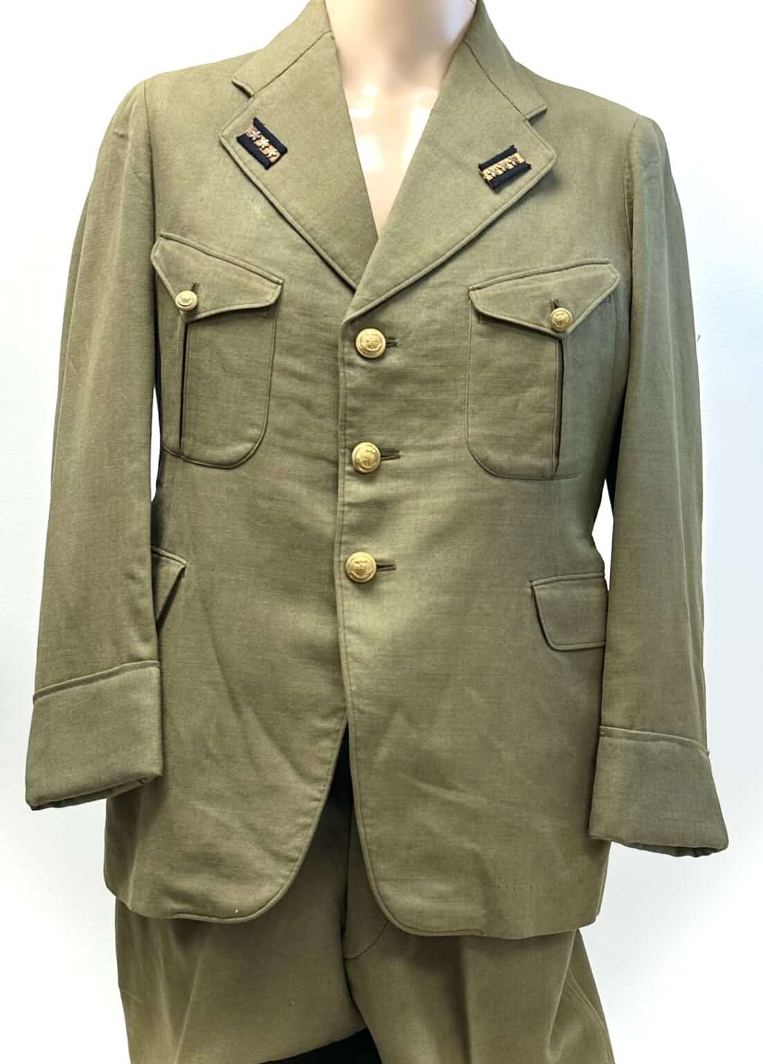 Side Button Uniform WW2 Japanese Naval Landing Force Three Button LT Uniform circa 1940 ...